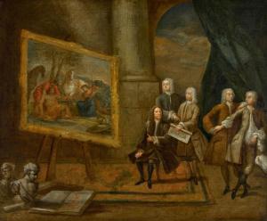 HAMILTON Gawen 1697-1737,A gathering of connoisseurs,Sotheby's GB 2023-07-07