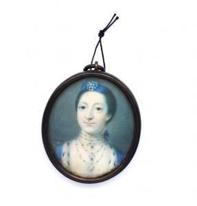 HAMILTON Gustavus 1739-1775,Portrait of a lady in an ermine bord,1764,Bellmans Fine Art Auctioneers 2023-03-28