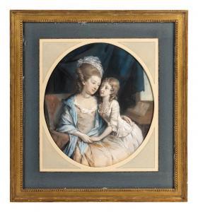 HAMILTON Hugh Douglas 1739-1808,Portrait of a Mother and Daughter,Hindman US 2023-03-17