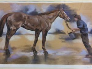 HAMILTON MARINA 1900-2000,Horse with figure,Jim Railton GB 2021-12-03