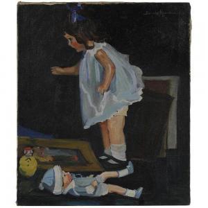 HAMILTON Noel,The Doll,1930,Brunk Auctions US 2017-07-22