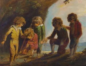 HAMILTON William Osborne 1751-1801,Children at play in a shore-side cave,Sotheby's GB 2022-07-06