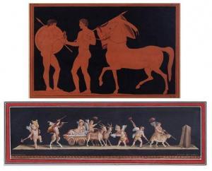 HAMILTON William Osborne 1751-1801,GREEK MEN AND HORSE,Clark Cierlak Fine Arts US 2022-08-31