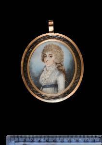 HAMLET William II 1779-1815,A Lady, wearing white open robe with frilled trim ,Sotheby's 2007-11-21