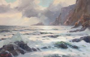 HAMLETT Peter 1919-1972,Afternoon Light, Clodgy Cliffs, St Ives,David Lay GB 2024-09-05