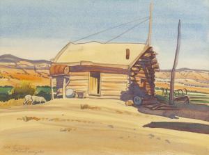 HAMLIN Edith Anne 1902-1992,Pioneer Cabin - Wayne Co. - Utah,1949,John Moran Auctioneers 2018-06-19