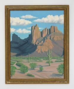 HAMLIN Edith Anne 1902-1992,Southwest Landscape,Rachel Davis US 2023-10-21