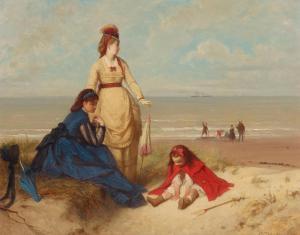 HAMMAN Édouard J. Conrad 1819-1888,A day at the beach,1872,Bonhams GB 2022-11-08