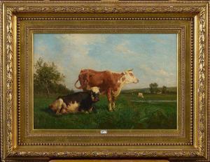 HAMMAN Edouard Michel F. 1850,Vaches au pré,VanDerKindere BE 2019-03-19