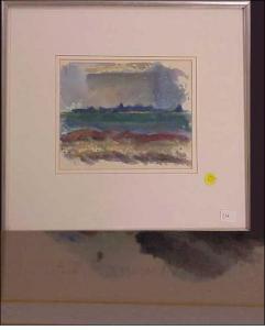 HAMMER Erik 1853,Monotype  on paper, abstract landscape,1925,Winter Associates US 2008-09-15