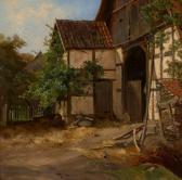 HAMMER Hans Jörgen 1815-1882,Cour de ferme,Artcurial | Briest - Poulain - F. Tajan FR 2019-04-17