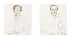 HAMMER Viktor 1882-1968,Lilly und Hugo Steiner, zwei Bildnisse,Palais Dorotheum AT 2022-12-20