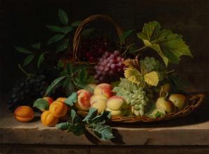 HAMMER William 1821-1889,Still Life with Baskets of Fruit,1870,William Doyle US 2023-10-19