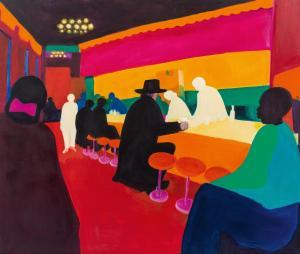 HAMMERSTIEL Robert 1933-2020,Kaffee in Manhattan,1988,im Kinsky Auktionshaus AT 2023-11-27