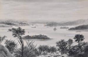 HAMMON George Hamilton 1869-1960,Sydney harbour looking west,Burstow and Hewett GB 2010-10-20