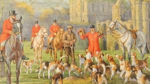 Hammond Gilbert,fox hunt in the grounds of Fountains Abbey,Crow's Auction Gallery GB 2015-09-16