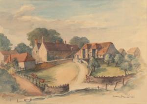 HAMMOND Hermione,A North Dorset Farmhouse, 1943; a view of Wareham,1940,Duke & Son 2023-10-19
