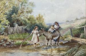 HAMMOND Horace 1842-1926,Children and Donkey in a Stream,David Duggleby Limited GB 2023-04-01