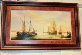 HAMMOND Kenneth,Harbour scene of 19th century sailing ships,Henry Adams GB 2016-03-10
