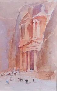HAMMOND ROY 1934,The Treasury (El Khazneh), Petra,1993,Lacy Scott & Knight GB 2022-03-19