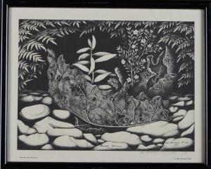 HAMON Rei 1919-2008,Forest Prince (Kauri),1978,Webb's NZ 2023-01-18