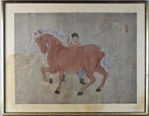 HAN GAN,MAN AND HIS HORSE,Potomack US 2015-04-04