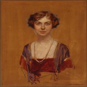 HANATSCHEK Hermann 1873-1963,Portrait of Princess Viggo,1924,Bruun Rasmussen DK 2014-03-09