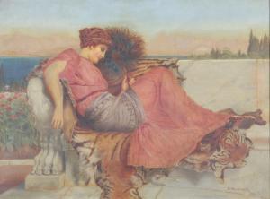 HANCOCK B,study of a pre-Raphaelite lady,1910,Denhams GB 2021-10-06