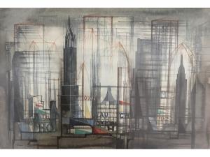 HANCOCK Theodore 1923-1989,AMERICAN CITY - MANHATTAN,1962,Lawrences GB 2018-01-19