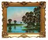 HANDFORD Charles R 1909-1994,Cabin on the Bayou,Neal Auction Company US 2021-10-06