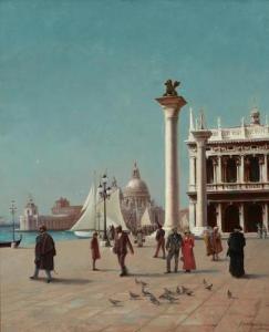 HANDLER HUGO 1861,Entrance to the Grand Canal from the Piazzetta, Venice,Bonhams GB 2019-11-18