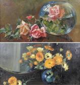 Handley Gladys,'Marigolds' and 'Roses',1920,Batemans Auctioneers & Valuers GB 2017-12-02