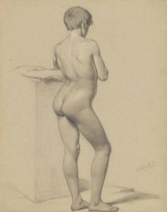 HANDWERCK Eduard 1824-1883,A young boy standing,1847,Christie's GB 2013-12-05