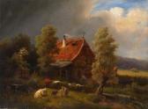 HANDWERCK Eduard 1824-1883,Aufziehendes Gewitter über einer Westfälischen Müh,Van Ham DE 2013-01-30