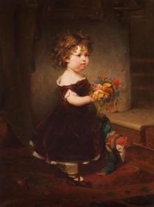 HANDWERK Edward 1824-1883,Interior scene with girl and jester,1873,Veritas Leiloes PT 2017-04-19
