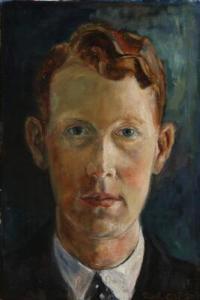 HANENG Georg Rolf 1898-1995,The artist's self-portrait,1930,Bruun Rasmussen DK 2017-04-17