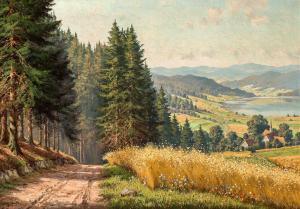 HANFT Willy 1888-1987,Midsummer at Titisee,Kaupp DE 2019-12-06