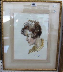 HANKEY William Lee 1869-1952,Head study,Bellmans Fine Art Auctioneers GB 2014-10-08