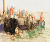 HANKEY William Lee 1869-1952,Unloading the catch, Brittany,Christie's GB 2001-06-07