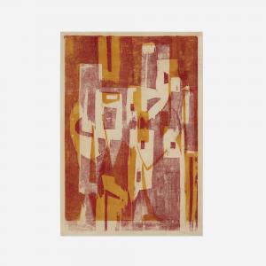 HANKINS Abraham P 1903-1963,Abstract Composition,1953,Rago Arts and Auction Center US 2023-08-16