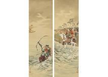 hanko kajita 1870-1917,Yashima battle,Mainichi Auction JP 2018-11-30
