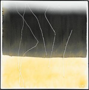 HANMANN Inger 1918-2007,Composition in yellow and black,Bruun Rasmussen DK 2023-08-29