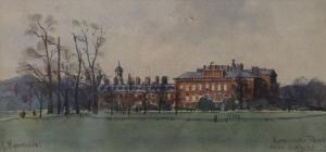 HANNAFORD CHARLES Edward,Kensington Palace from the Gardens,Rowley Fine Art Auctioneers 2021-07-03