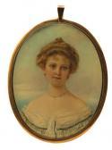 HANNAM Florence 1800-1900,Portrait miniature of a lady, bust length,Woolley & Wallis GB 2018-03-07