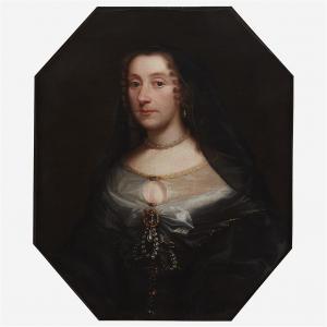 HANNEMAN Adriaan,Portrait of a Lady in Mourning Wearing a Pearl Nec,1650,Freeman 2021-02-25