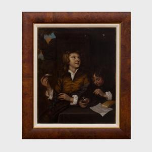 Hannemann Adriaen 1601-1671,Boys Blowing Bubbles,Stair Galleries US 2019-02-15