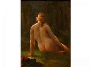 HANNETON Henry 1822-1911,donna nuda seduta sul prato,Caputmundi Casa d'Aste IT 2011-07-04