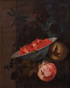 HANNOT Johannes 1633-1685,Nature morte au bol de fraises,Pescheteau-Badin FR 2023-02-17