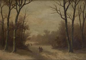 HANOTEL Auguste 1895,Promeneurs en hiver,Horta BE 2012-01-16