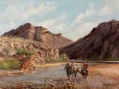 HANS W.E,Cowboys on Horseback in the Canyon,Heritage US 2012-11-10